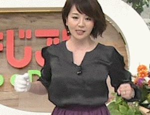 【GIF画像】大橋未歩アナの「胸チラGIF」がいくらなんでもエ□すぎるｗｗｗｗｗｗｗｗｗｗ