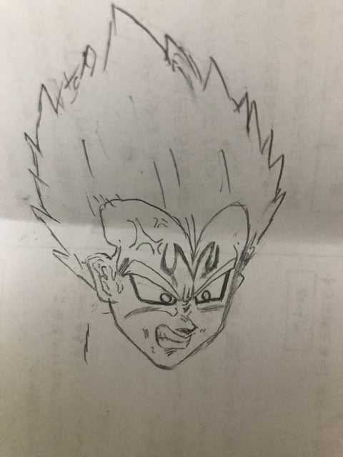 絵描き歴０年の俺が本気でベジータ描いた結果ｗｗｗｗｗｗｗ （※画像あり）