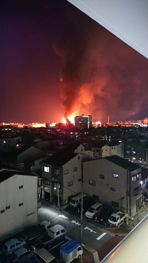 【悲報】西成区で大爆発 （※画像あり）