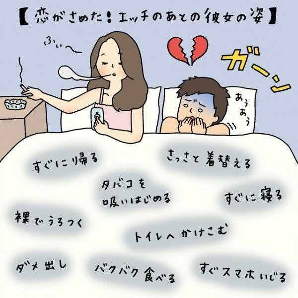 男、女の子の行動で愛が冷めてしまうｗｗｗ（画像）